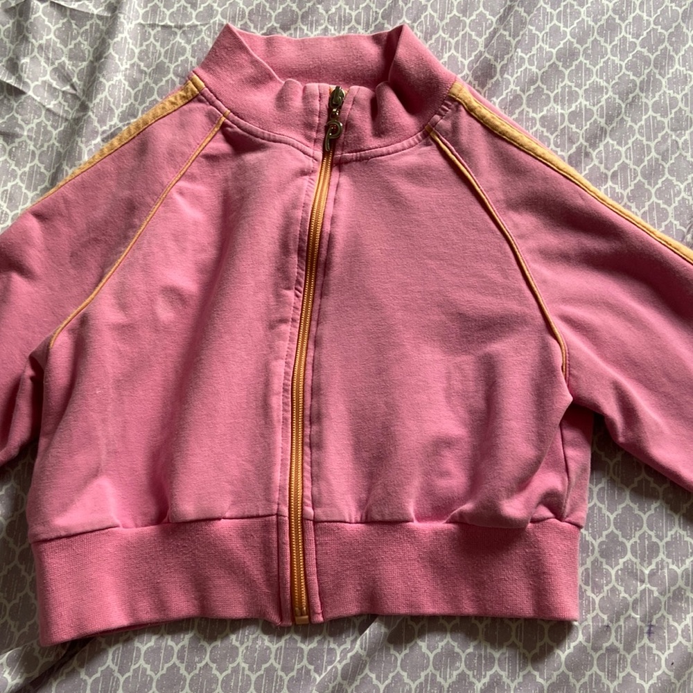 pink crop jacket
